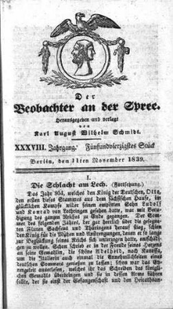 45. Stueck, 11. November 1839