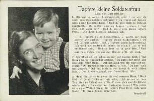 Tapfere kleine Soldatenfrau