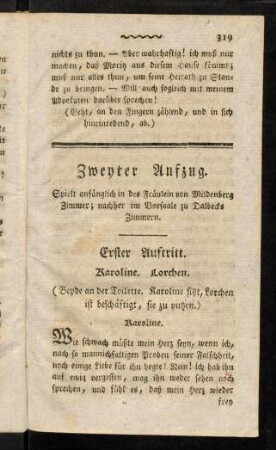 319-330, Erster Auftritt - Dritter Auftritt