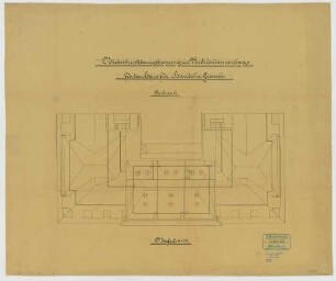 Thiersch, Friedrich von; München; Haus für Handel und Gewerbe - Dampfheizung, Ventilation (Grundriss DG)