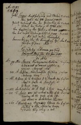 Ex Catalog. Librorum per Frid. Boucquet. Hag. Com. d. 12. Jun. 1747.