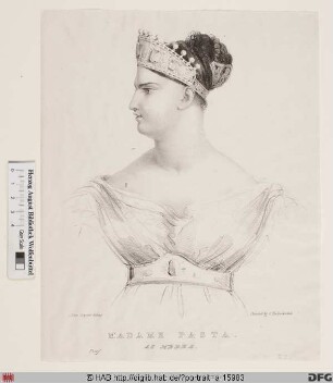 Bildnis Giuditta Maria Costanza Pasta, geb. Negri