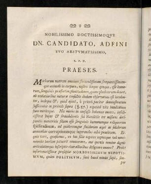 55a-55e, Nobilissimo Doctissimoqve Dn. Candidato, Adfini Svo Aestvmatissimo. S. P. D. Praeses.