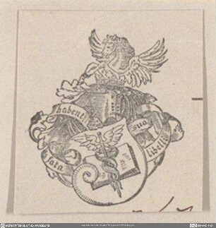 [Wappen mit Helmzier Pegasus]