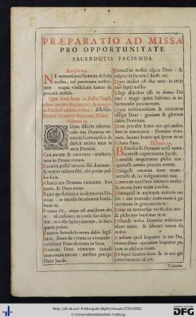 Praeparatio Ad Missa.