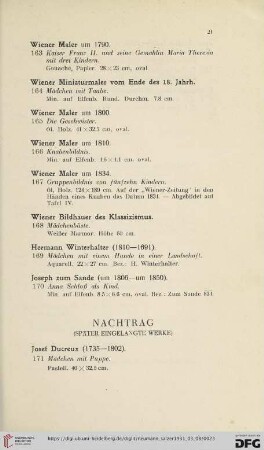 Nachtrag (Nr. 171 - 174)