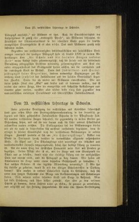 Vom 23. westfälischen Lehrertage in Schwelm