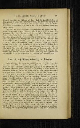 Vom 23. westfälischen Lehrertage in Schwelm