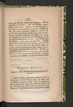 Sechstes Capitel.