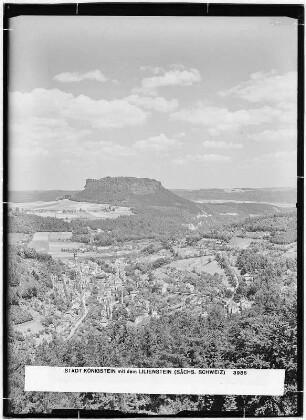 Stadt Königstein mit Lilienstein