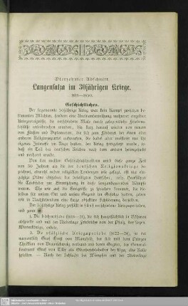 Vierzehnter Abschnitt. Langensalza im 30jährigen Kriege