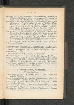 Lauenburger Dampfschifffahrts-Gesellschaft.