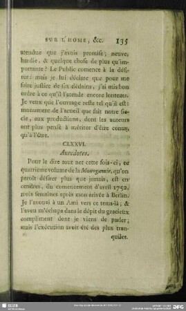 CLXXVI. Anecdotes
