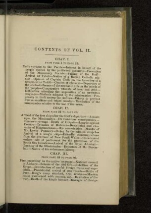 Contents of Vol. II.