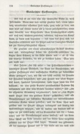114-120 Getäuschte Hoffnungen