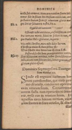 Dominica Septuagesima.