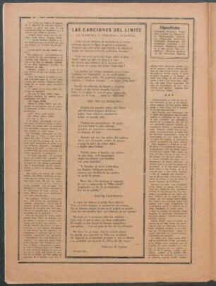 Las canciones del límite