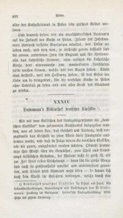 492-499 Lindemann's Bibliothek deutscher Classiker