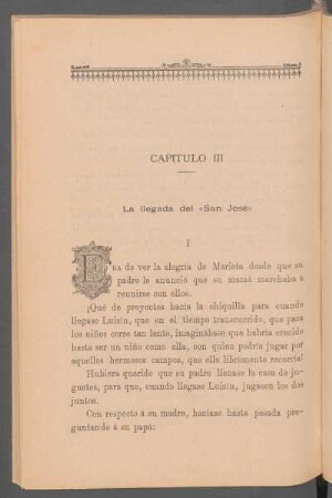 Capítulo III - La llegada del "San José"