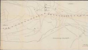 Bau der Hochspannungsleitung Rothaus - Schluchsee; Detailübersichtspläne Blatt 1, Gemarkungen Amertsfeld und Grafenhausen 1:1500
