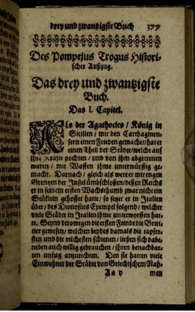 Das drey und zwantzigste Buch.