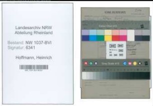 Entnazifizierung Heinrich Hoffmann , geb. 11.06.1904 (Hilfsarbeiter)