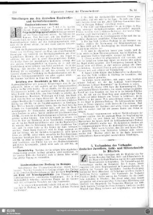 5. Verbandstag des Verbandes deutscher Juweliere ,Gold- und Silberschmiede zu München