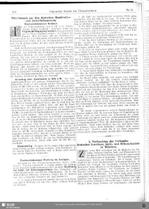 5. Verbandstag des Verbandes deutscher Juweliere ,Gold- und Silberschmiede zu München