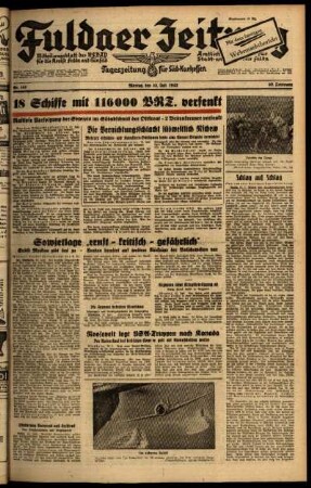 Ausgabe vom Montag, den 13. Juli 1942.