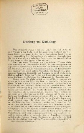 Lehrbuch der Balneotherapie, 1