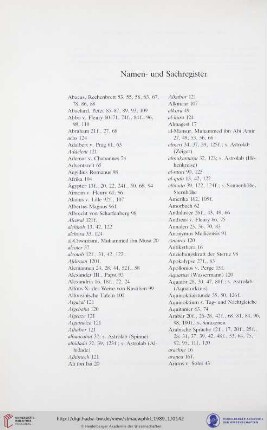 Namen- und Sachregister