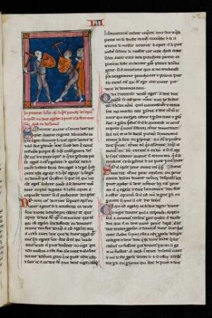 Miniature dans encadrement: Gage de bataille ou duel judiciaire