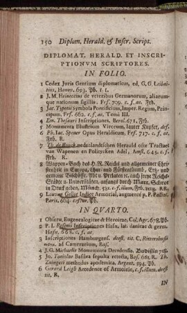 Diplomat. Herald. Et Inscriptionum Scriptores – Libri Geogr. Et Topographici