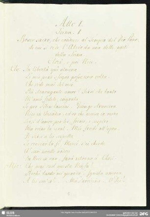 Il trionfo della fedeltà [Libretto]