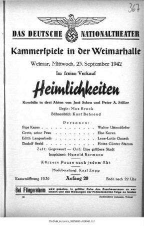 Heimlichkeiten