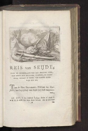 Reis van Seijde, naar de legerplaats van den Grooten Emir, het hoofd der Arabische vorsten, in Palestina; gedaan op bevel van Koning Lodewijk den XIV.