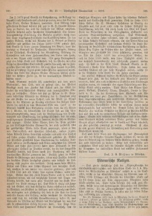 596-600 Literarische Notizen