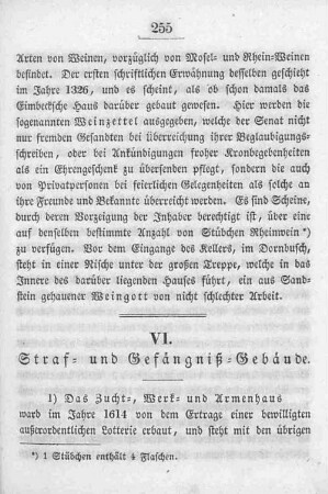 VI. Straf- und Gefängniß-Gebäude.