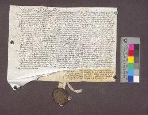 Lehnrevers des Tischmachers Peter Peter zu Kirchhofen gegenüber dem Basler Domkapitel.