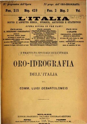 Oro-idrografia dell'Italia
