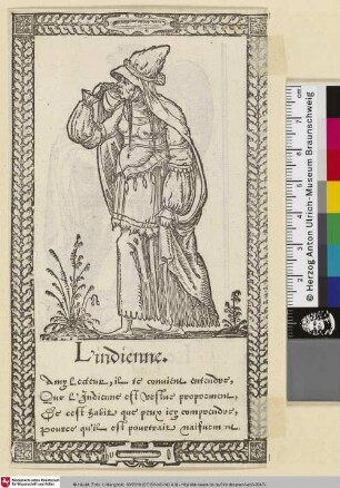 L'indienne [Recueil de la diversité des habits, Kleidung einer indischen Frau]