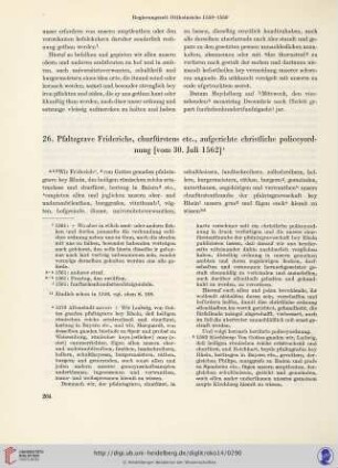 [Regierungszeit Friedrich III. 1559-1576]