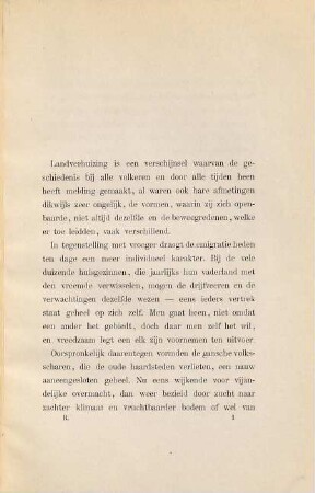 Opmerkingen naar aanleiding van de wet, houdende bepalingen omtrent den doortocht en het vervoer van landverhuizers : Inaug. Diss.