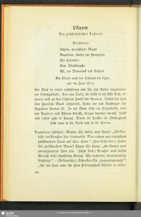 Lützow : Ein geschichtlicher Auftritt