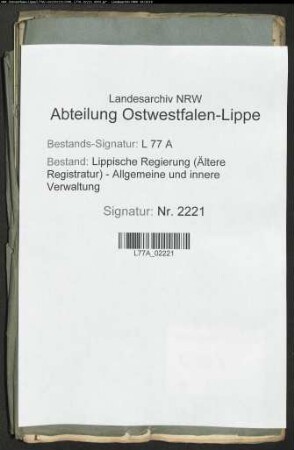 Aufhebung des Leibeigentums im Flecken Bösingfeld und die Hebungsgebühren der Kontribution