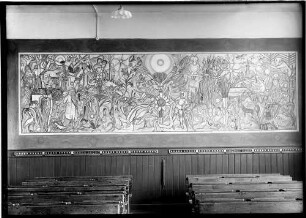 Palmbach Wandgemälde im Schulsaal