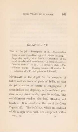 Chapter VII. Visit to the jail ...