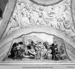 Hektor nimmt Abschied von Andromache und seinem Sohn Astyanax - Ettore abbandona Andromaca e il loro figlio Astianace