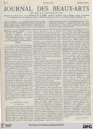 Nr. 11 (15. Juin 1874)