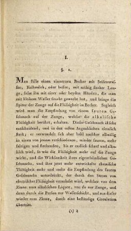 Beyträge zur nähern Kenntniss des Galvanismus und der Resultate seiner Untersuchung, 1,3/4
